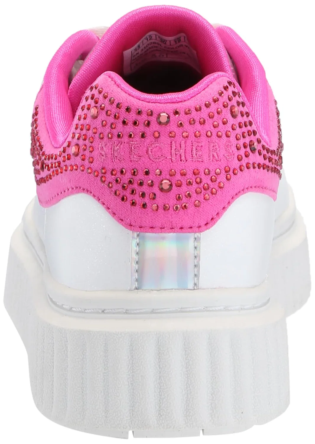 Детские кроссовки для девочек Skechers, White Pink — фото 3