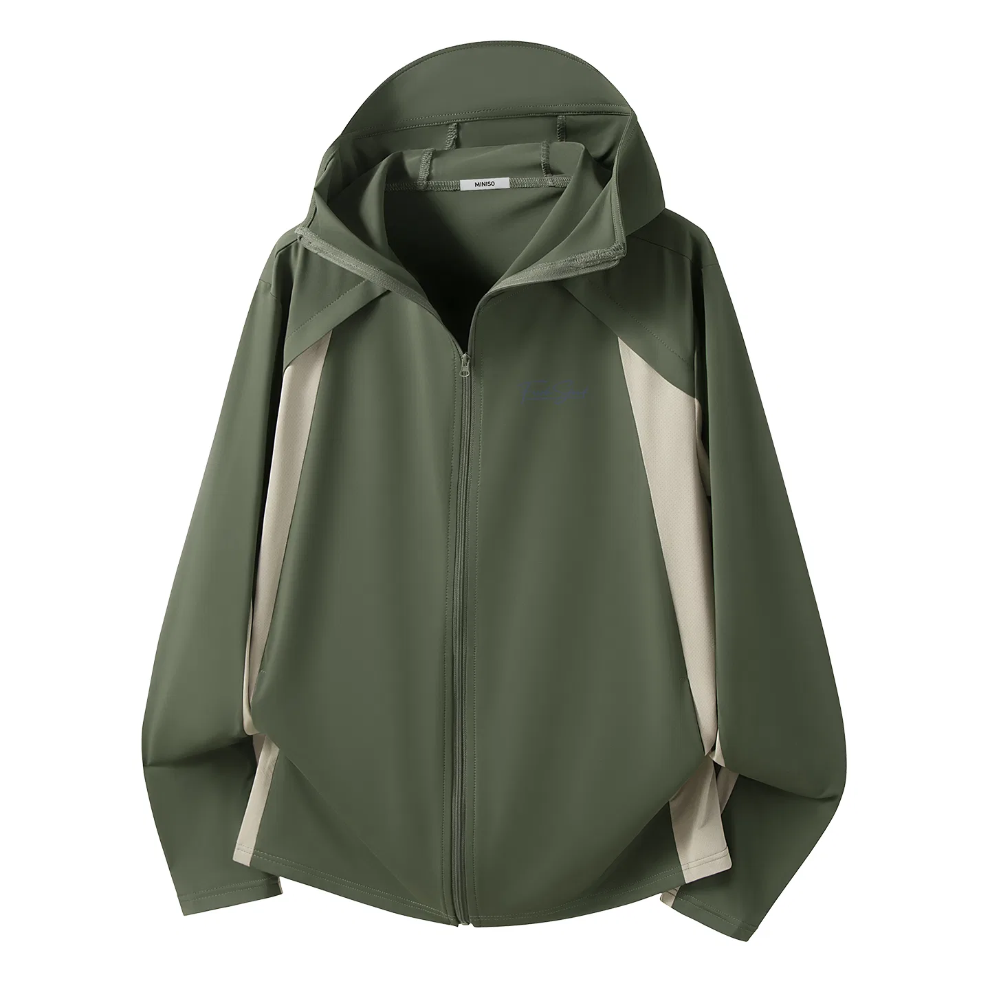 Детская куртка для защиты от солнца легкая цветная с принтом MINISO, Army Green