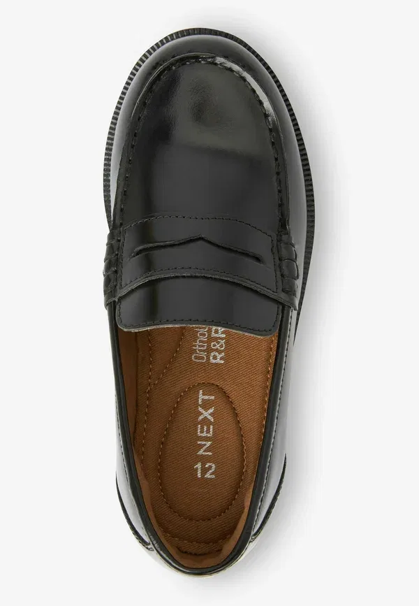 Лоферы кожаные Smart loafers Next, черный — фото 3