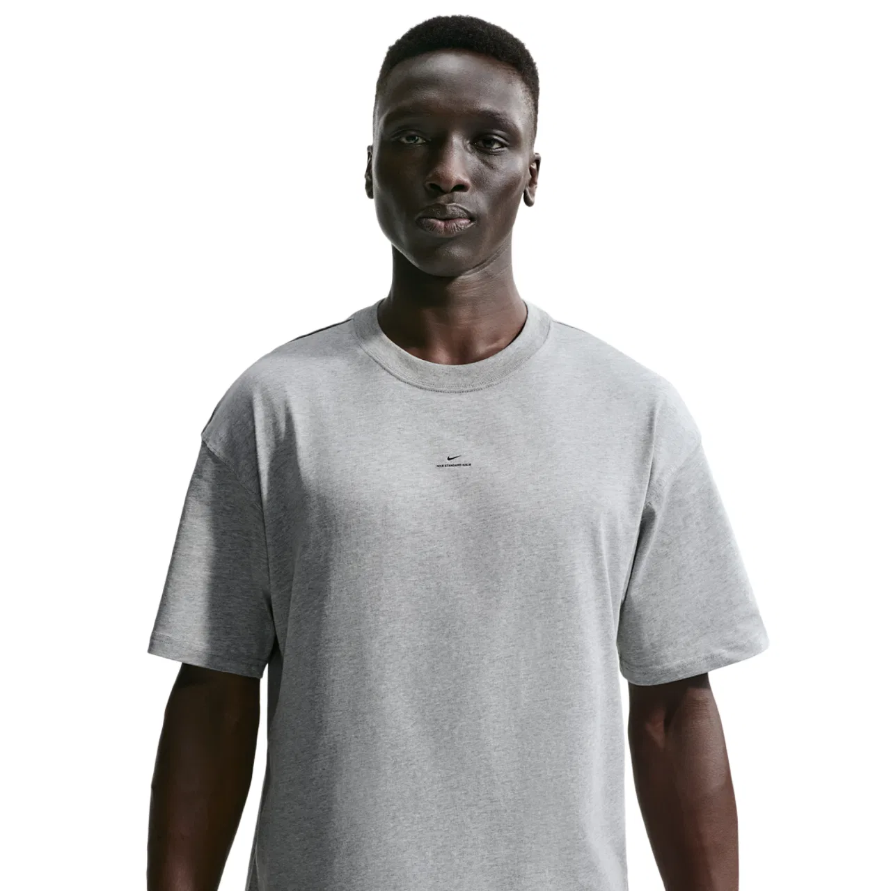 Мужская футболка с коротким рукавом Nike Dri-Fit, Dark Grey Heather/Black