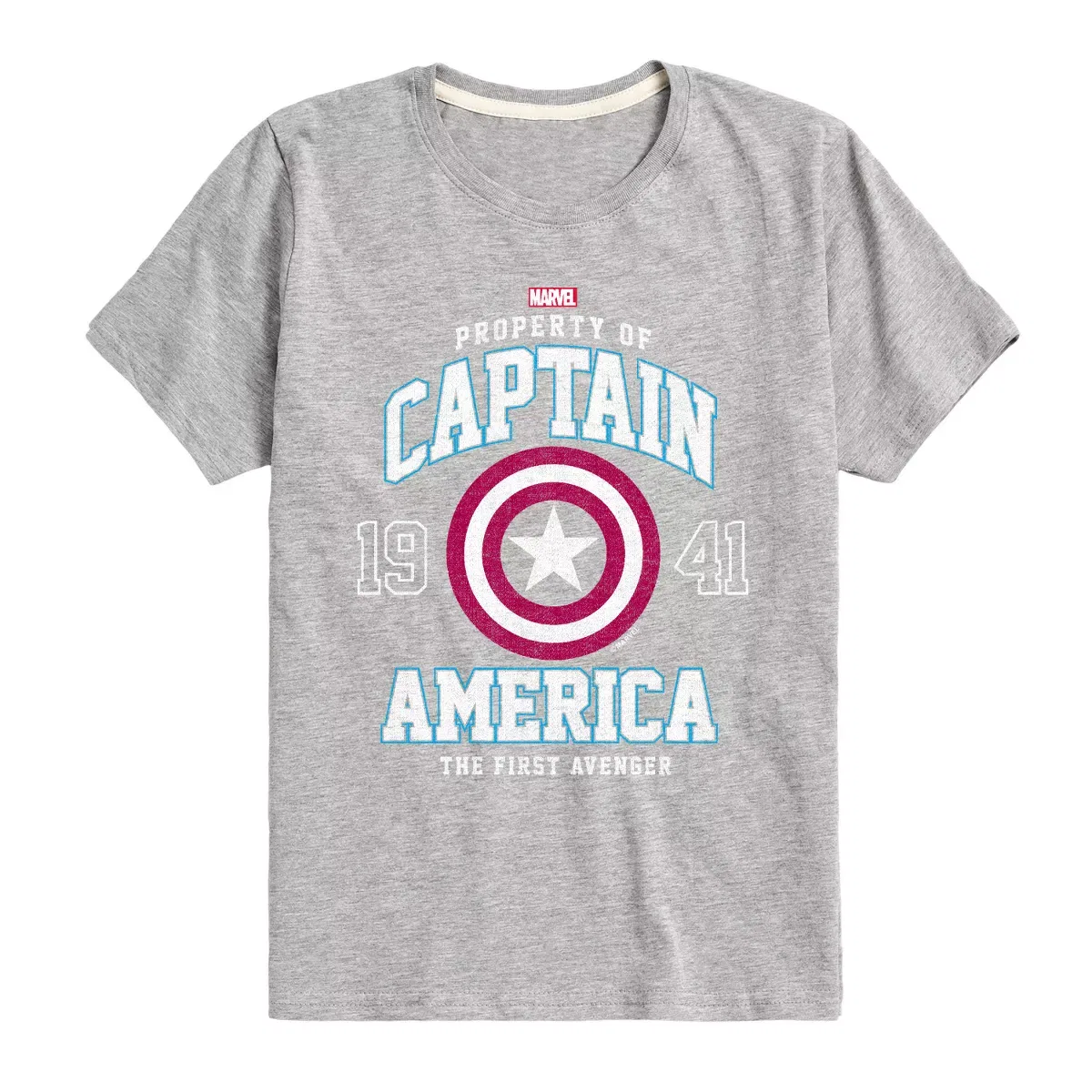 Детское футболка с принтом Captain America Property Marvel, Black