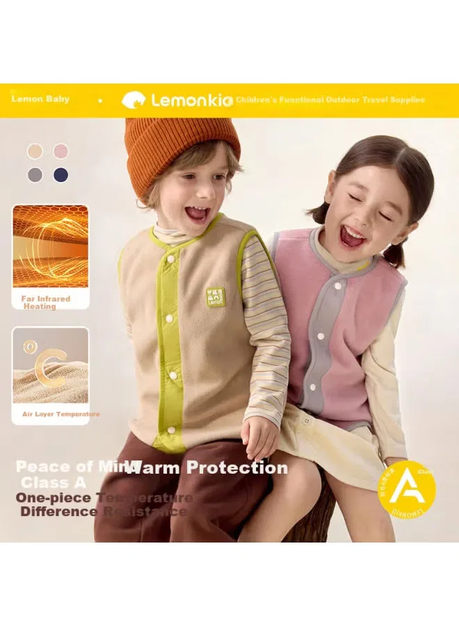 Lemonkid Жилет детский утепленный с флисом, серый
