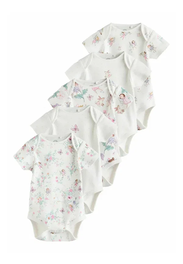 Боди с коротким рукавом Regular fit - long sleeve 5 pack Next, Ecru Fairy, экрю