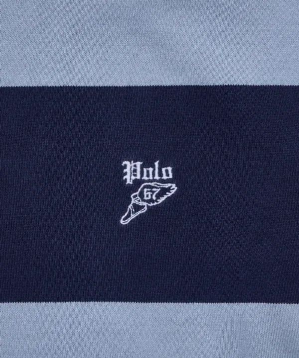 Рубашка-поло иконическая, Rugby Polo Ralph Lauren, синяя — фото 4