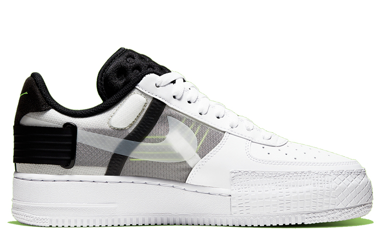 Кроссовки Nike Air Force 1 Drop Type N.354, белый/черный — фото 2