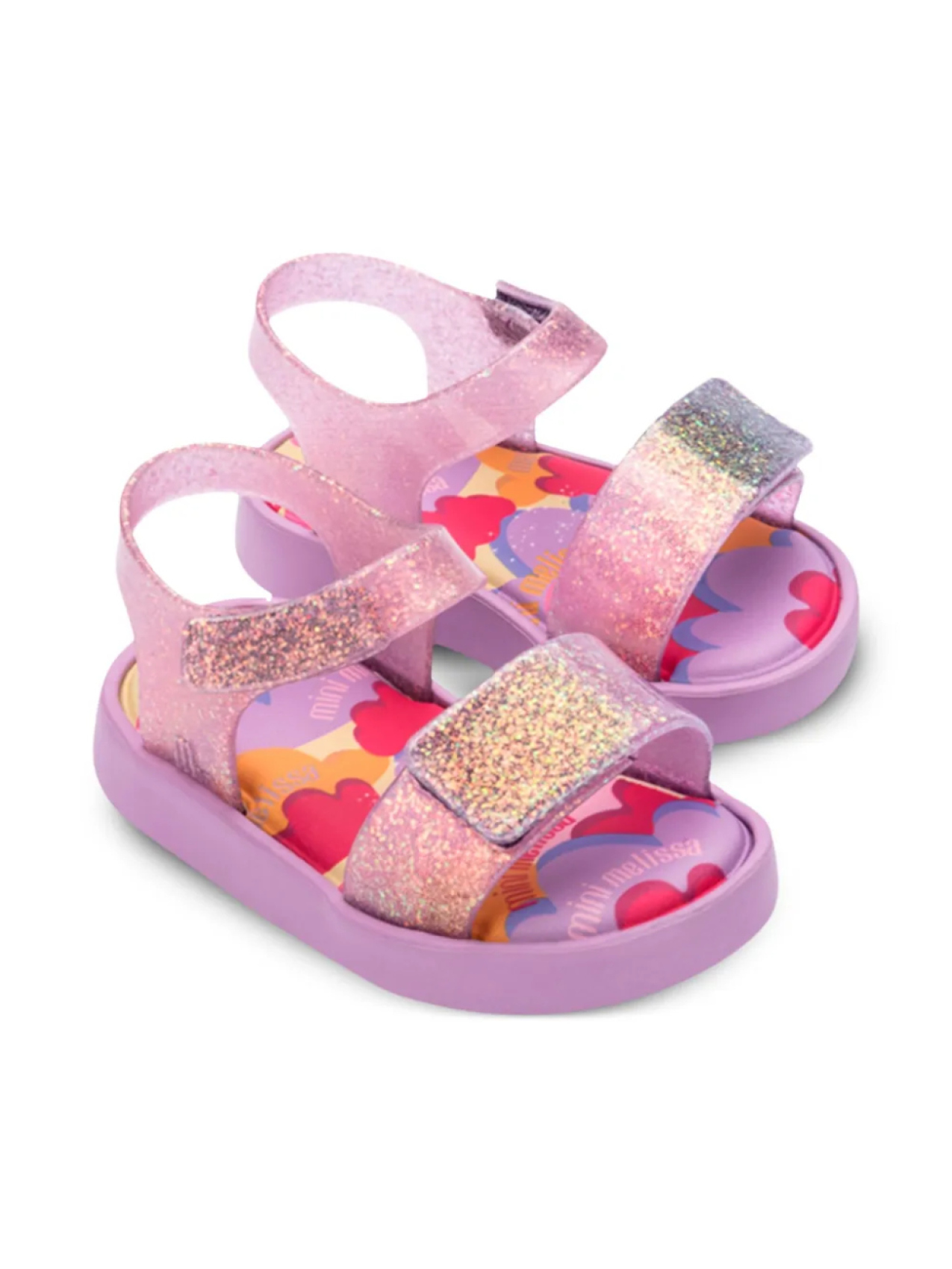 

Сандалии Mini Melissa с блестками, фиолетовый