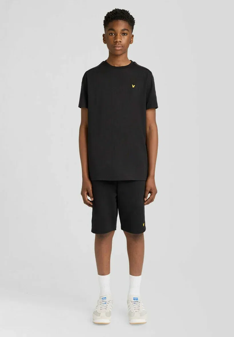 Футболки Ss с жаккардовой лентой - футболка с принтом Lyle & Scott, Z Jet Black