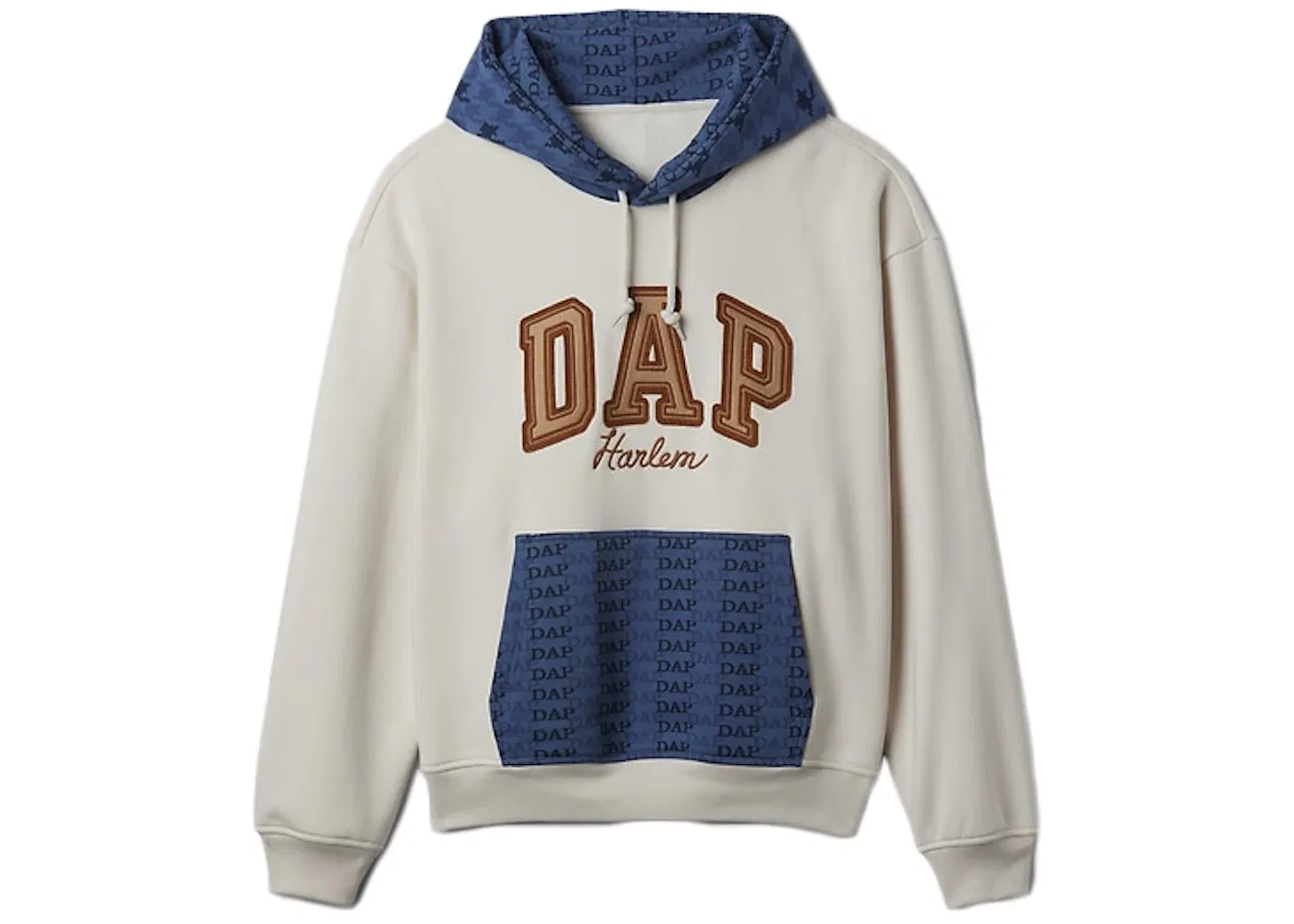 Мужская худи с принтом Gap x DAP Colorblock Logo Hoodie Carls Stone, Carls Stone