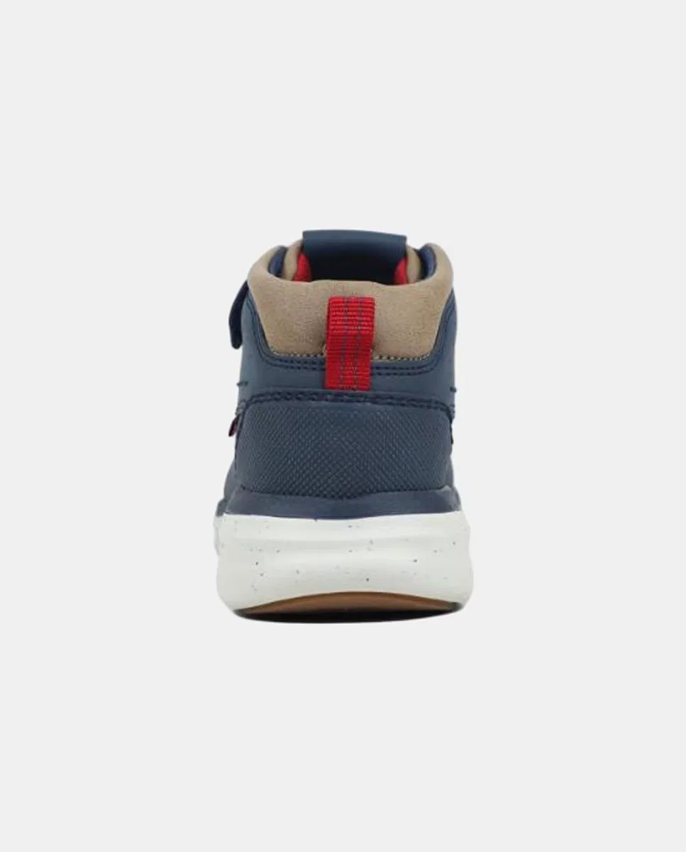 Детские ботинки на шнурках, Levi's kidswear, темно-синий — фото 2