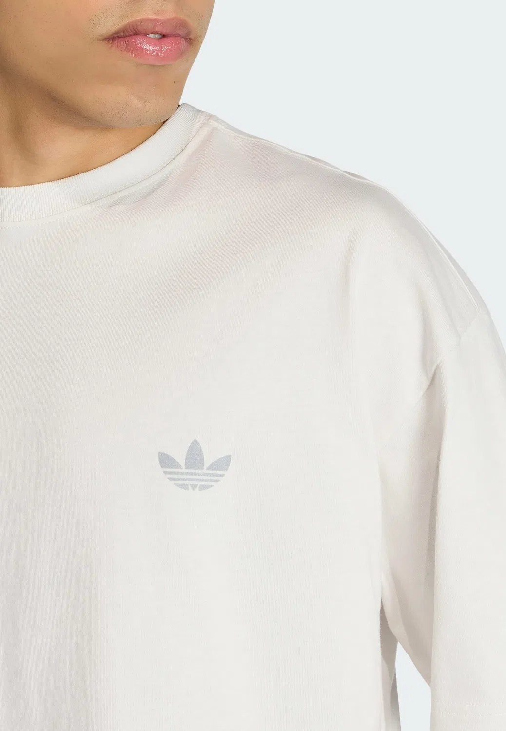 Футболка Adidas Originals Trefoil Essentials, белый — фото 4