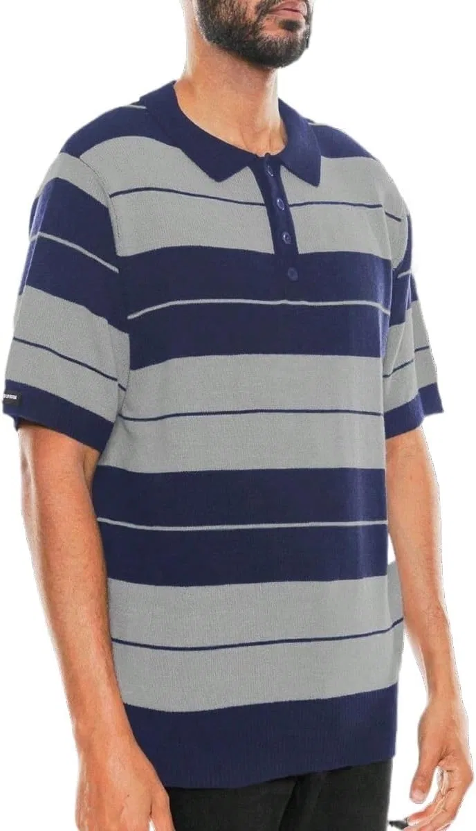 Мужская классическая футболка Old Knit West Side, Navy Grey — фото 2
