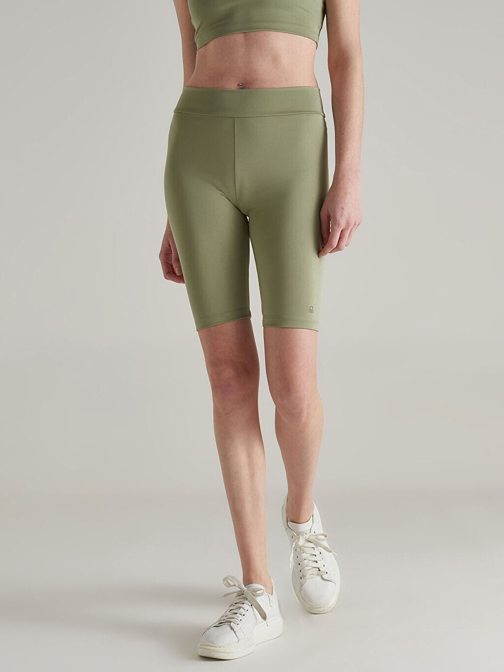 

Женские спортивные леггинсы с принтом на эластичной талии Benetton, Серый, Женские спортивные леггинсы с принтом на эластичной талии Benetton