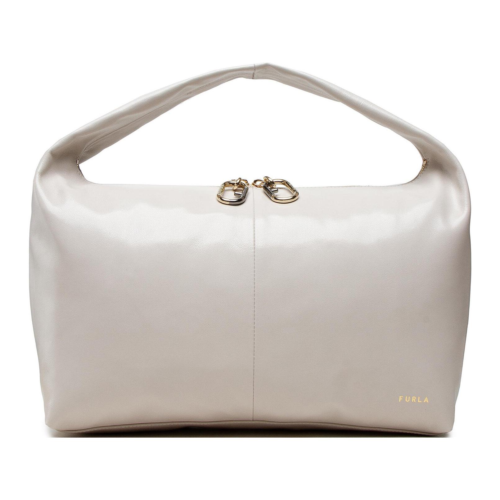 

Furla Гладкая кожаная женская сумка через плечо белого цвета