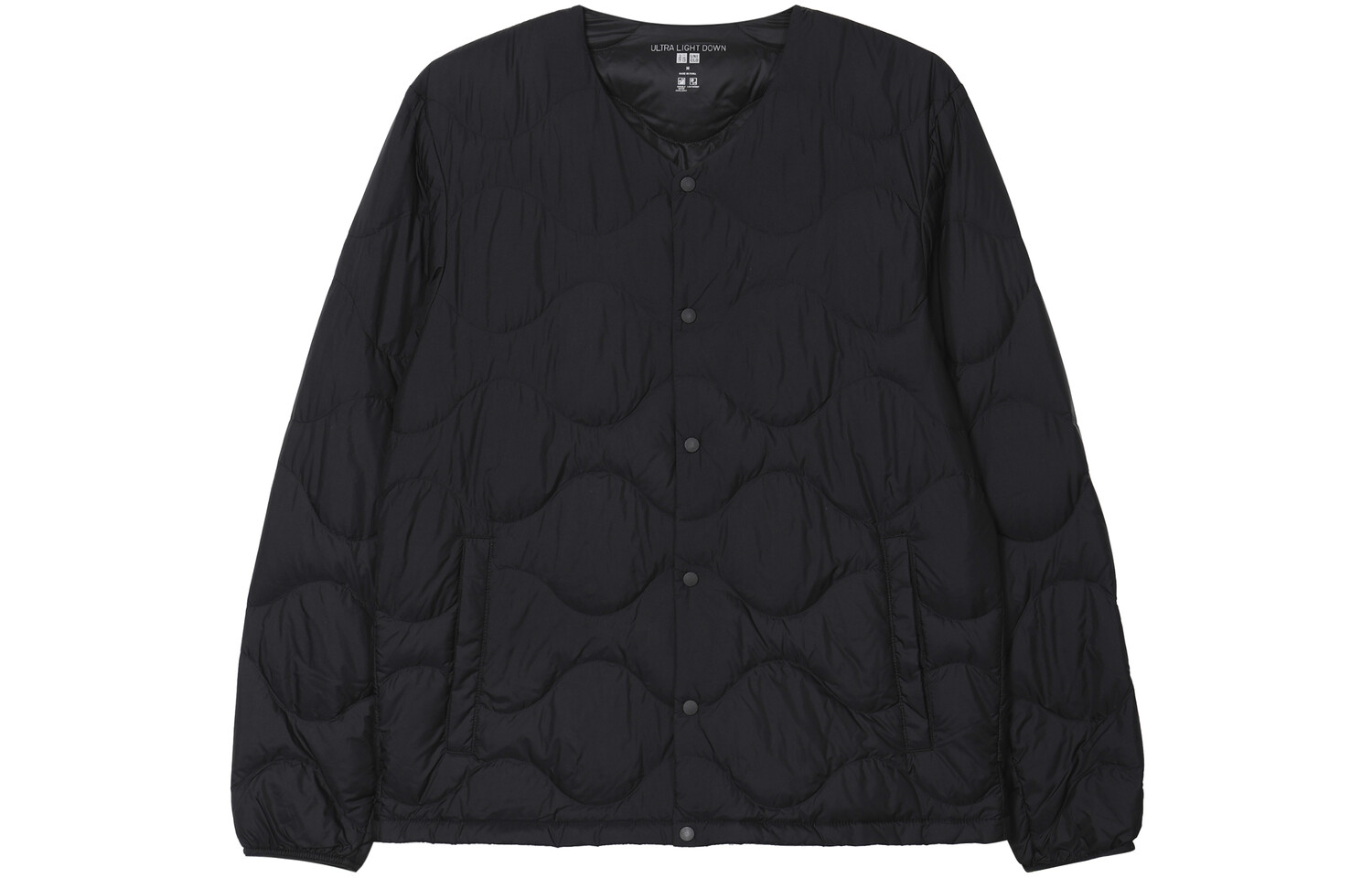 

Пуховик мужской классический черный Uniqlo, черный