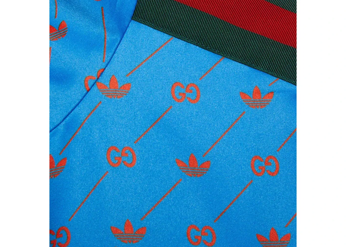 Женская куртка с принтом Gucci x Adidas Zip Jacket Gucci, Blue — фото 2
