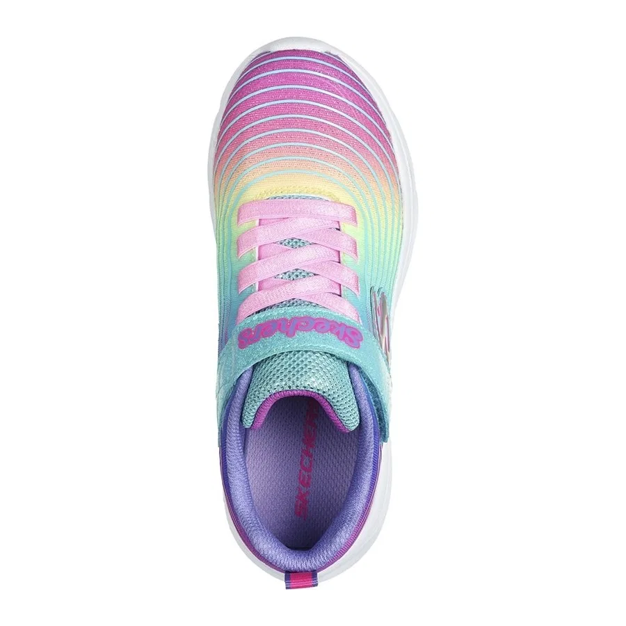 Детские кроссовки с пастельным принтом Skechers Power Jams Pastel Spd, 33, Разноцветный — фото 3