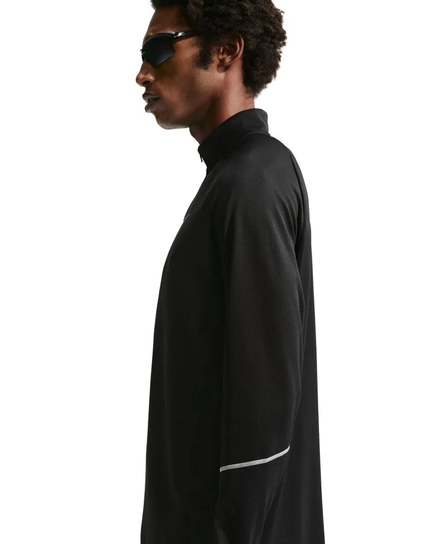 Футболка для бега с длинным рукавом Miler Dri-FIT Nike, Black Reflective Silver — фото 2