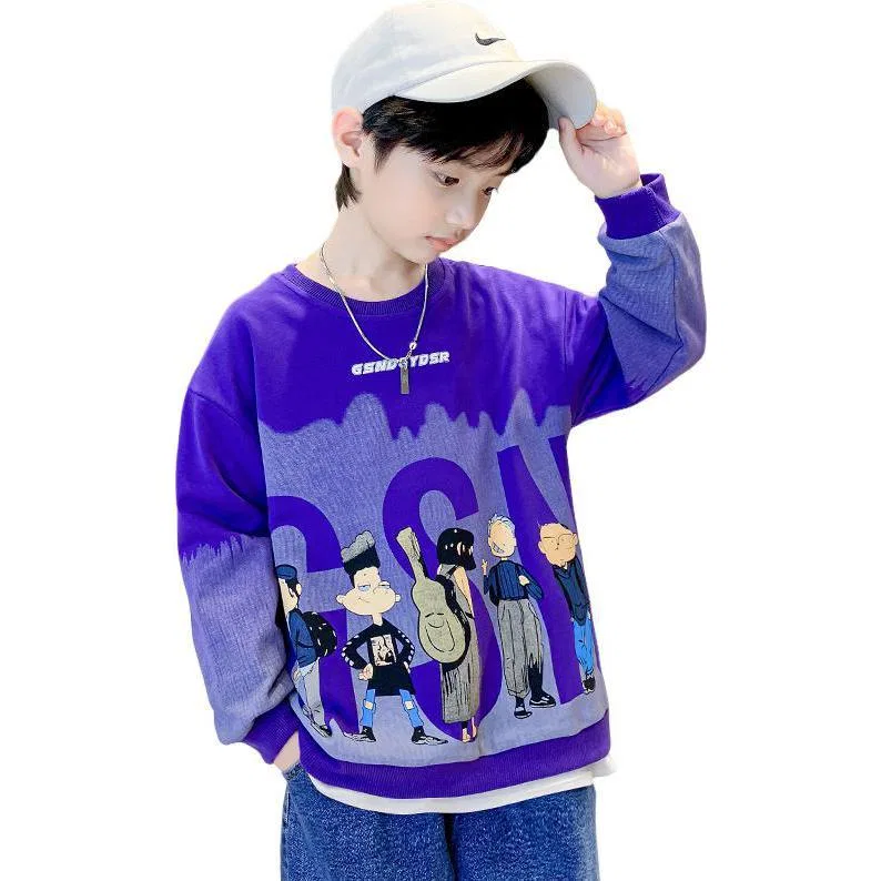 Детский свитшот хлопковый Lanza, Purple