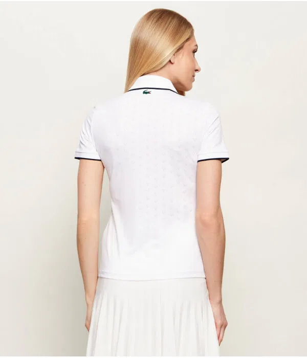 Поло Lacoste Heritage Slim Fit, белое — фото 3