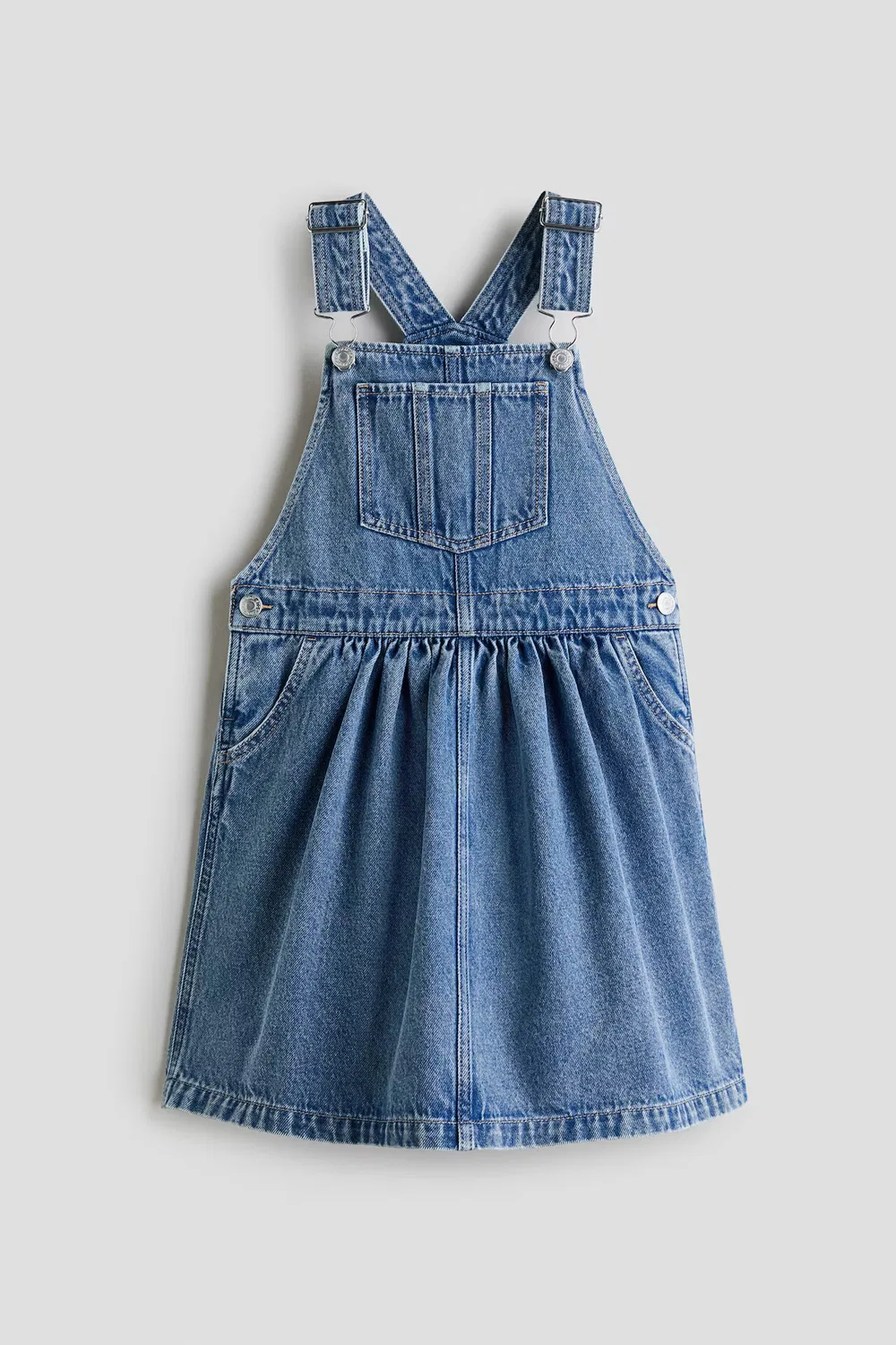 Джинсовое платье-сарафан H&M, Denimblau