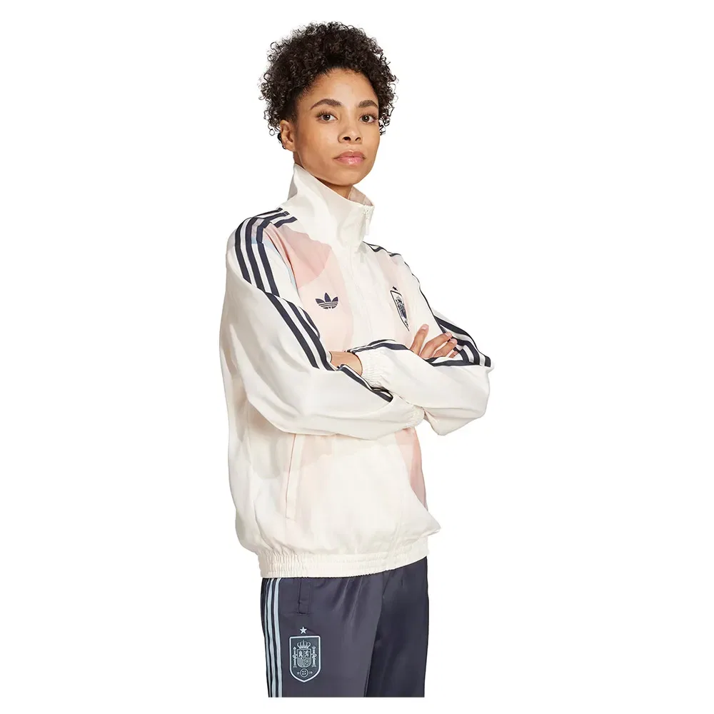 Женская куртка из коллекции Culture Wear с принтом Adidas Spain, White — фото 3