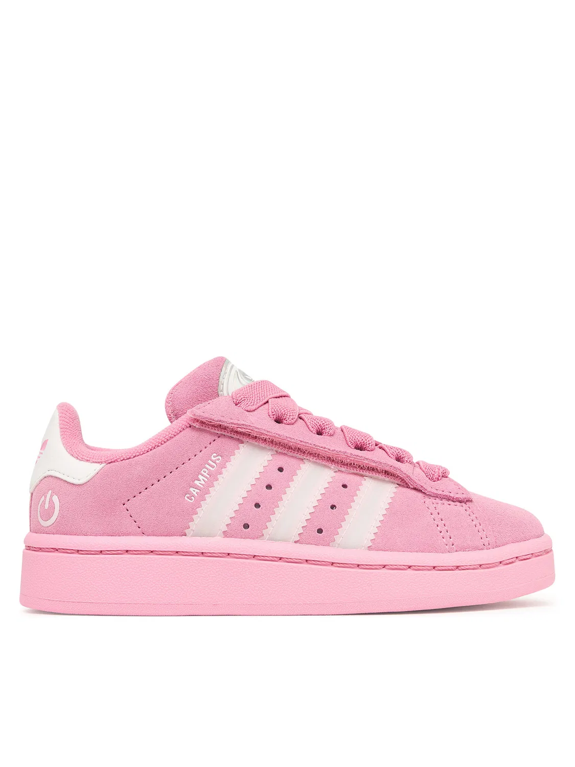 Кроссовки для девочки Campus Led Lights Comfort Closure Elastic Lace Adidas, розовый