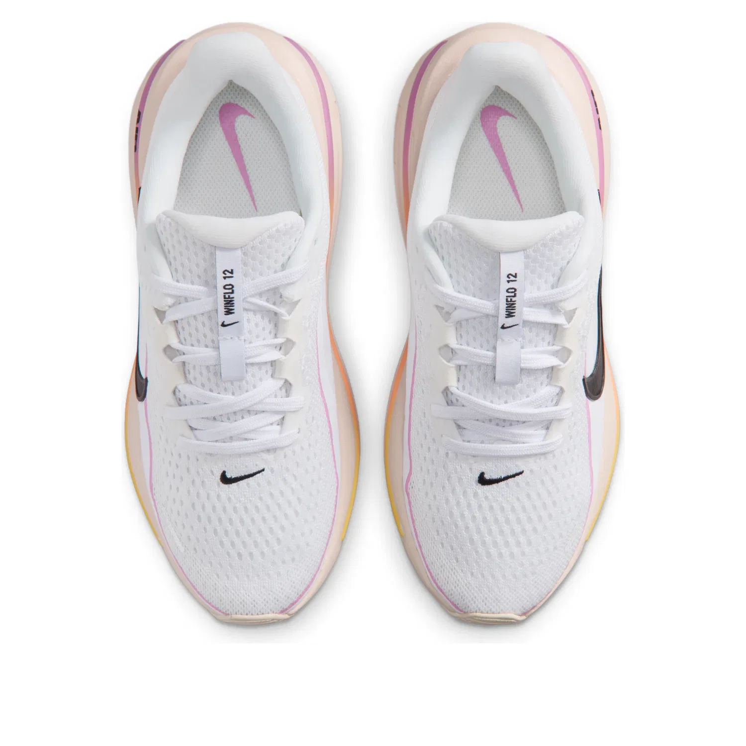 Детские кроссовки с шнуровкой Winflo 12 Nike, белый — фото 4