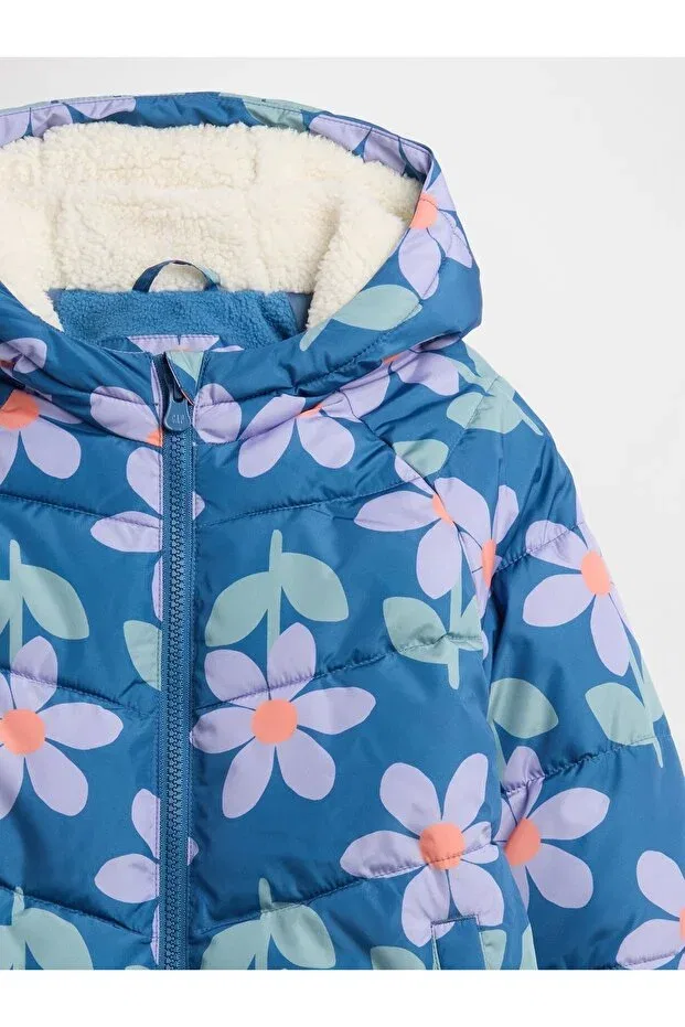 Детский пуховик для девочек без рукавов ColdControl Max Inflatable Puffer Coat Gap, Blue-000 — фото 2