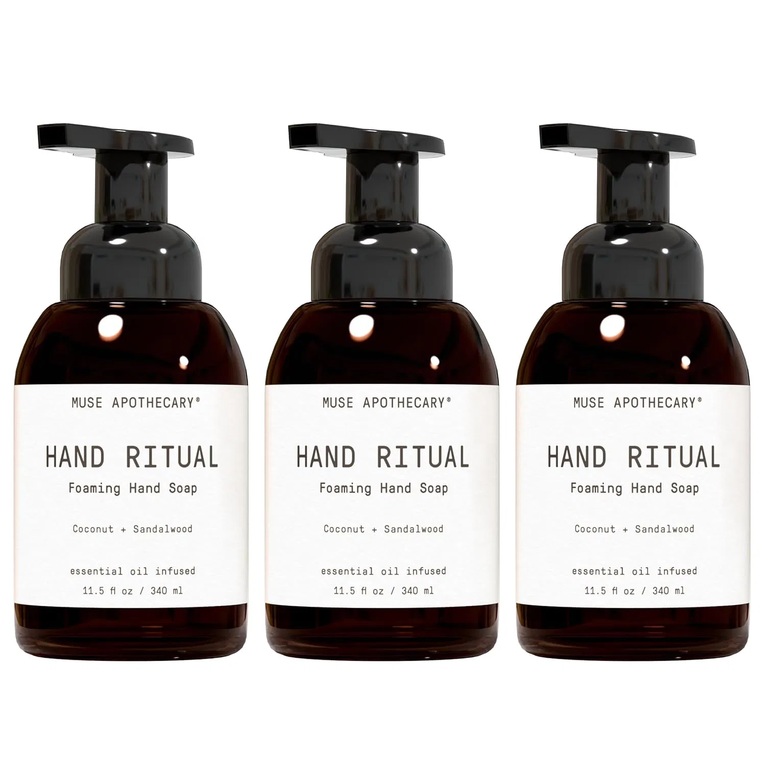 Пенящееся мыло для рук с кокосом и сандалом, Muse Apothecary, 326 мл