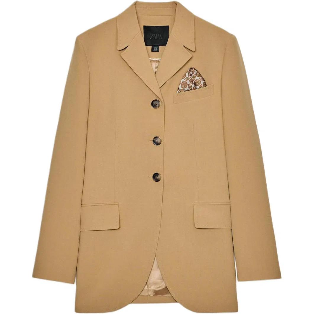 Женский деловой костюм из серии ZW Series ZARA, Light Camel