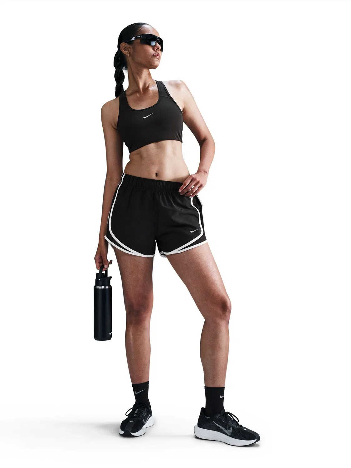 Шорты беговые Nike Tempo Dri-FIT, черный — фото 2