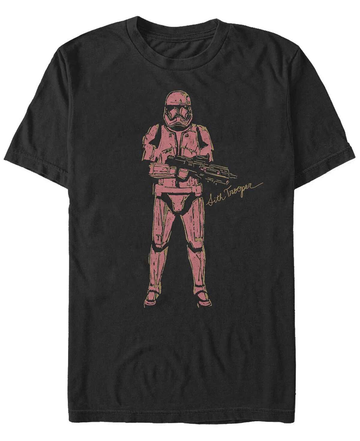 

Звездные войны мужская футболка с коротким рукавом rise of skywalker red sith trooper Fifth Sun, черный