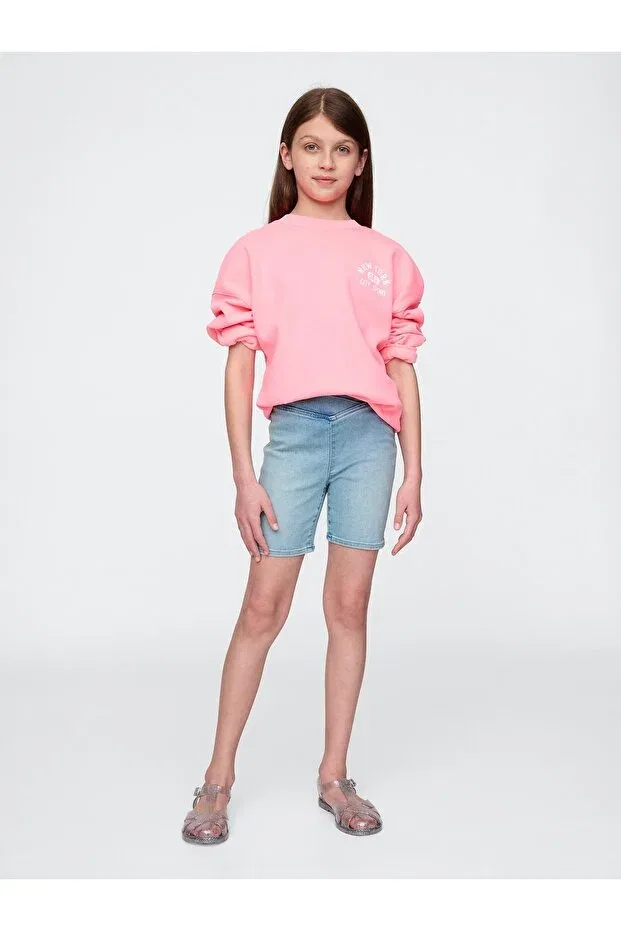 Детские шорты для девочек джинсовые Gap, Light Blue