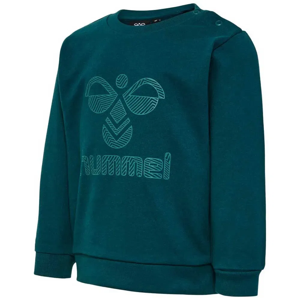 Детский свитшот для девочек хлопковый Fastwo Lime Hummel, Blue — фото 3