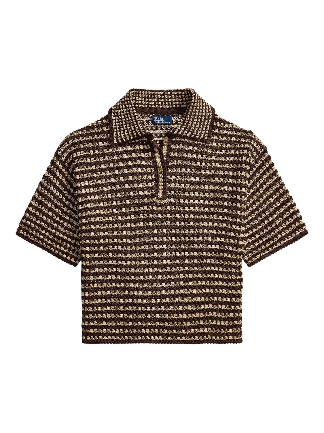 Поло хлопковое шоколадно-коричневое Polo Ralph Lauren, коричневый