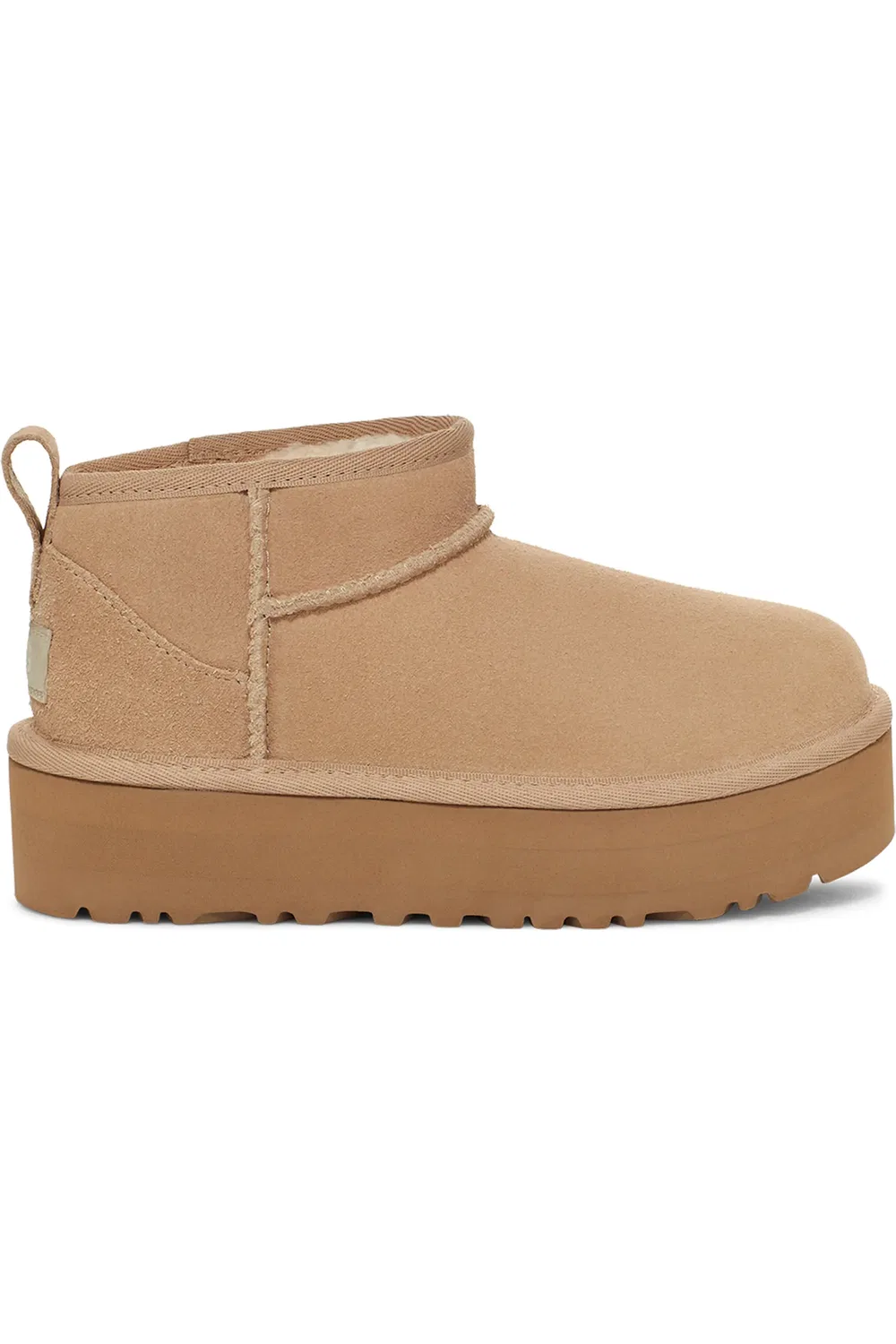 Детские ботинки на платформе Classic Ultra Mini Platform UGG, Sand — фото 3