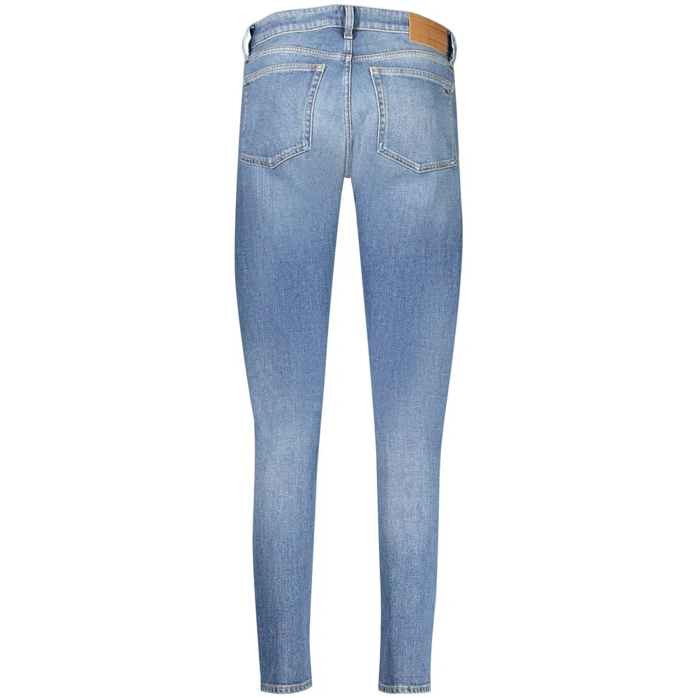 Женские джинсы слим с эффектом потертости Lucy Jeans Tommy Hilfiger, Blue — фото 2