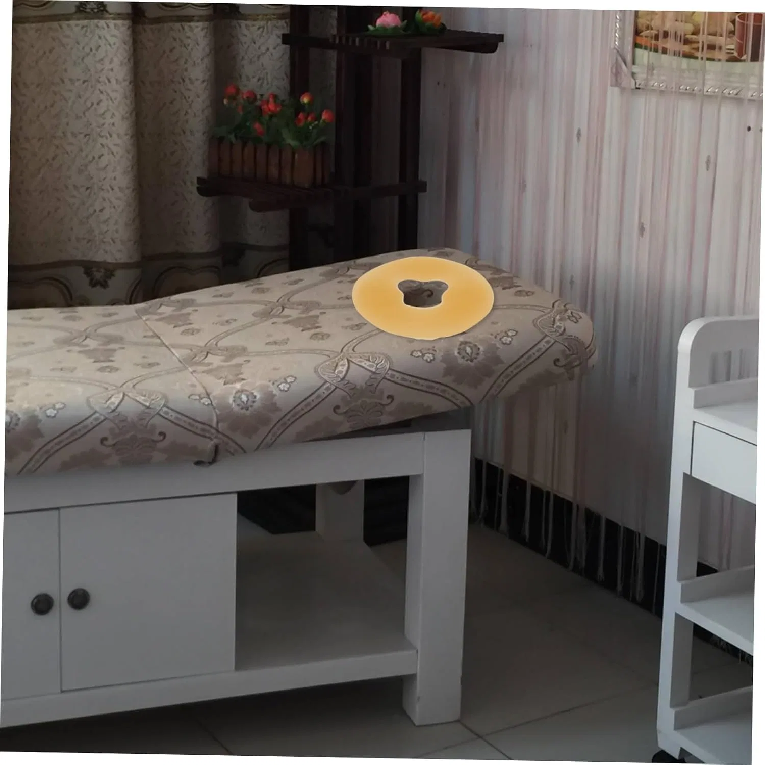 Массажная подушка для лица Silikon Anneome, 31x26.5x2.5 см, Оранжевый — фото 4