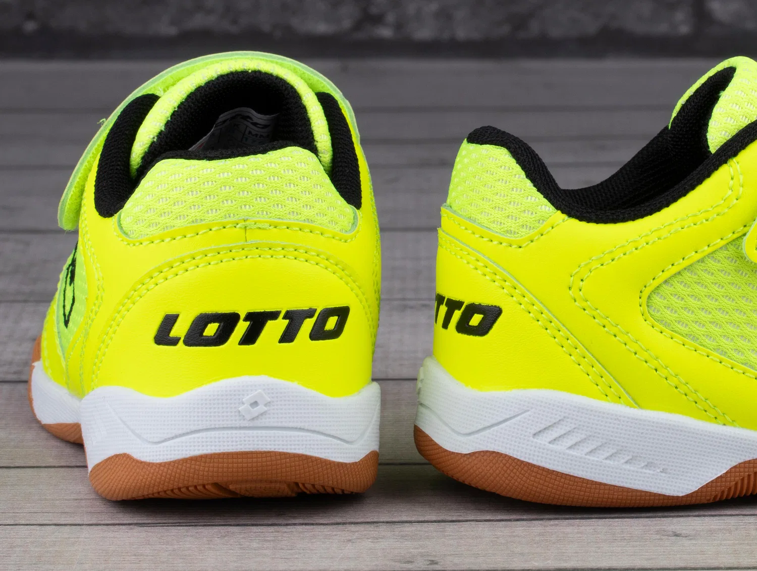 Детские кроссовки с принтом WHIZZER K Lotto, Yellow Black — фото 4