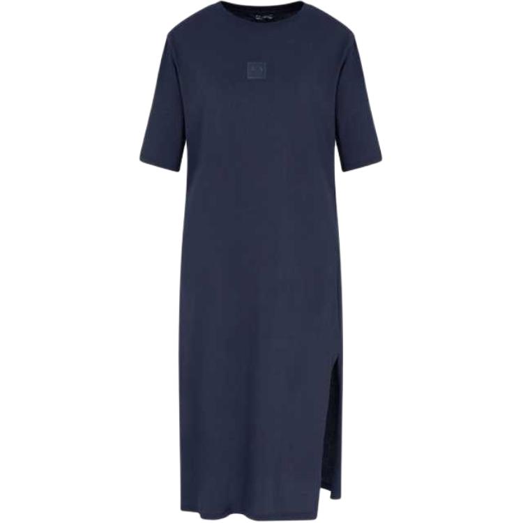 

ARMANI EXCHANGE Платье с коротким рукавом AE SS25 для женщин, цвет Marine Blue