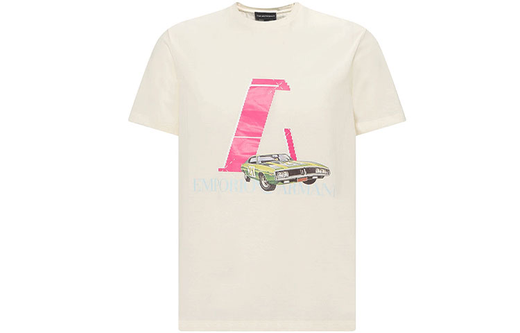 

EMPORIO ARMANI Футболка Regular мужская ecru