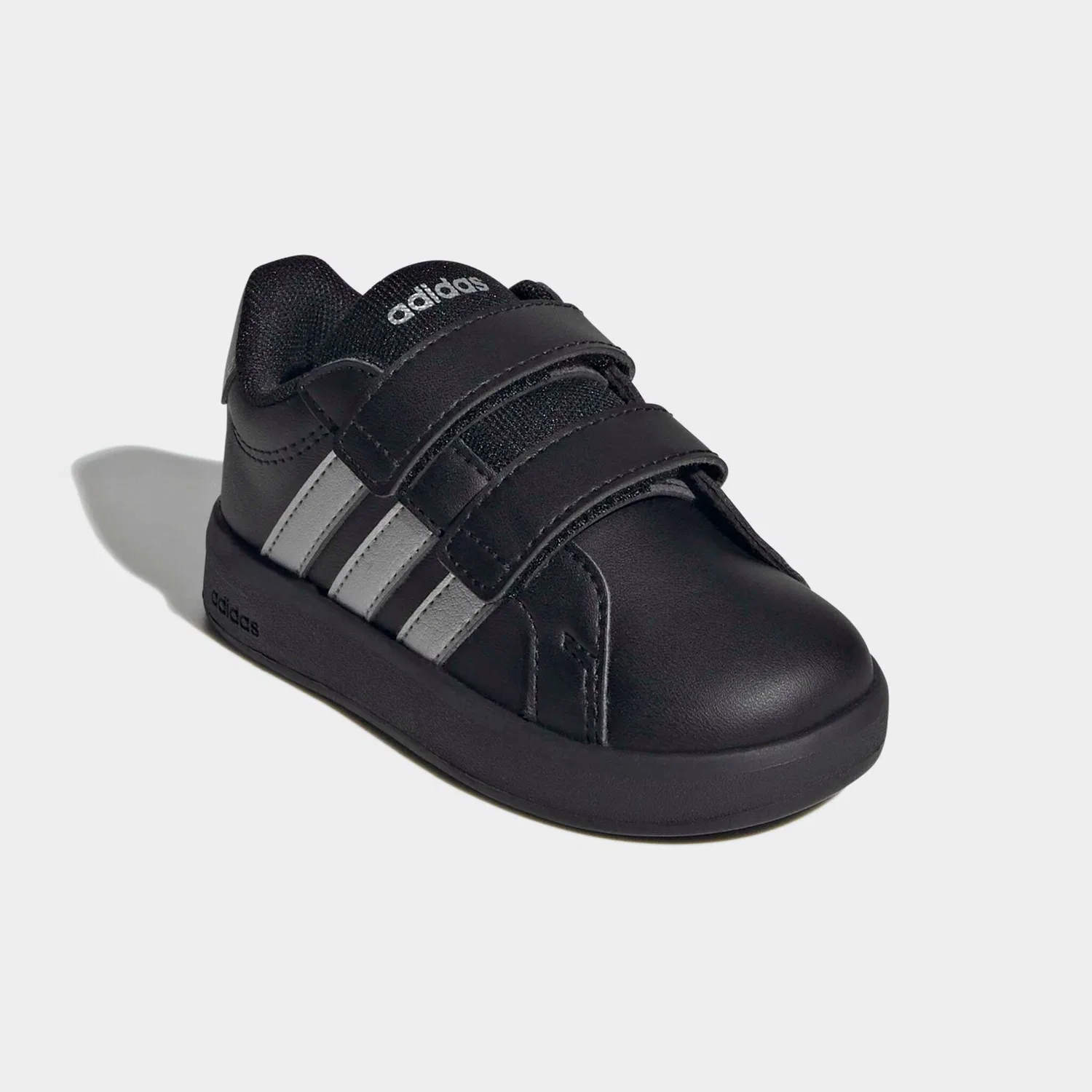 Детские кроссовки с тремя полосками Adidas Sportswear, Core Black/Silver Metallic/Core Black