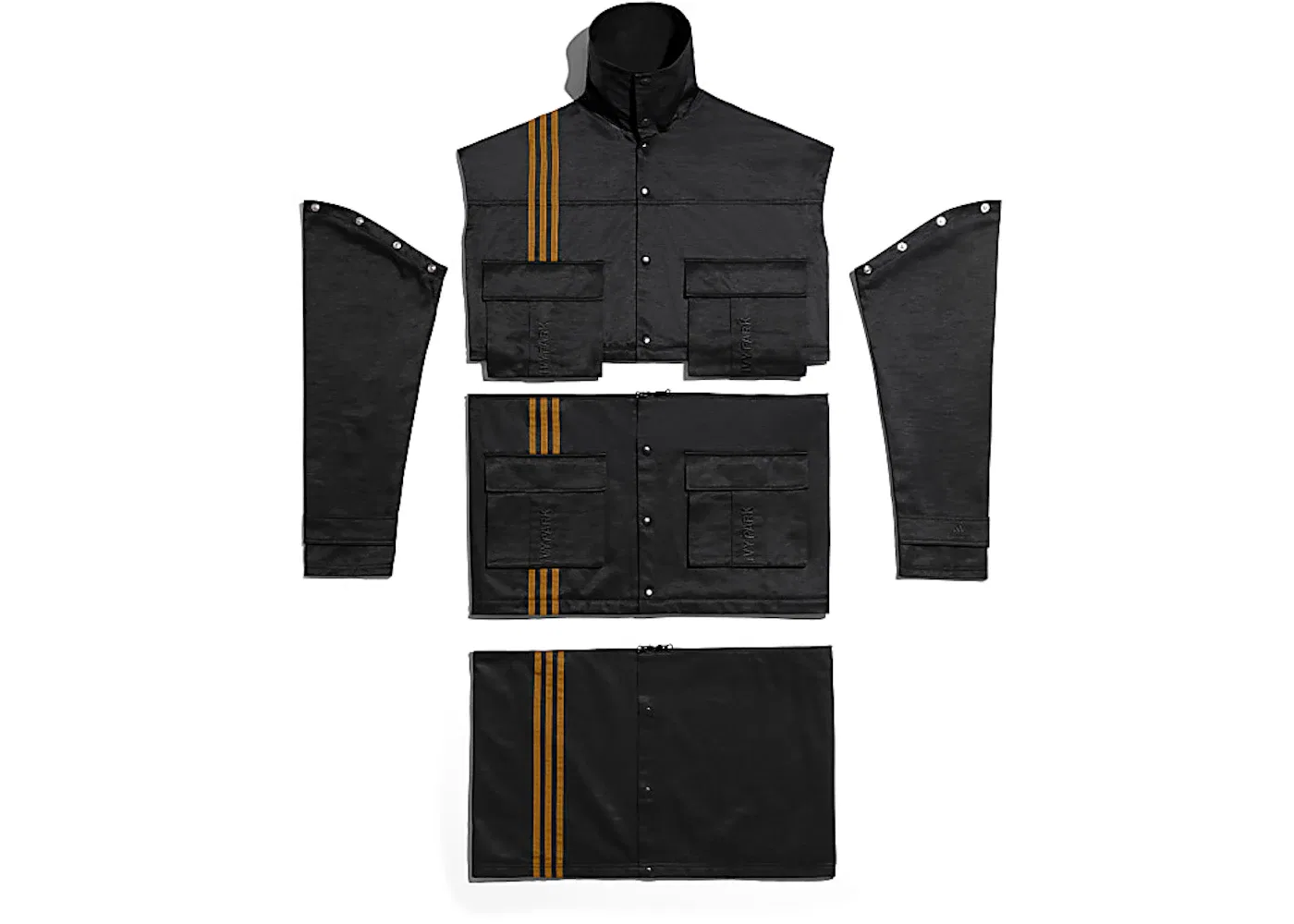 Унисекс-куртка трансформер с отстегивающимися рукавами Jacket (Gender Neutral) Adidas, Black — фото 3