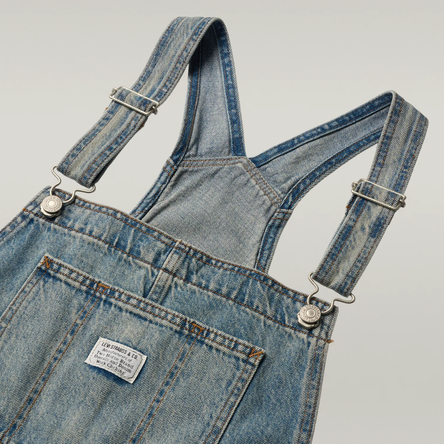 Женский комбинезон джинсовый Levis, Light Blue — фото 4