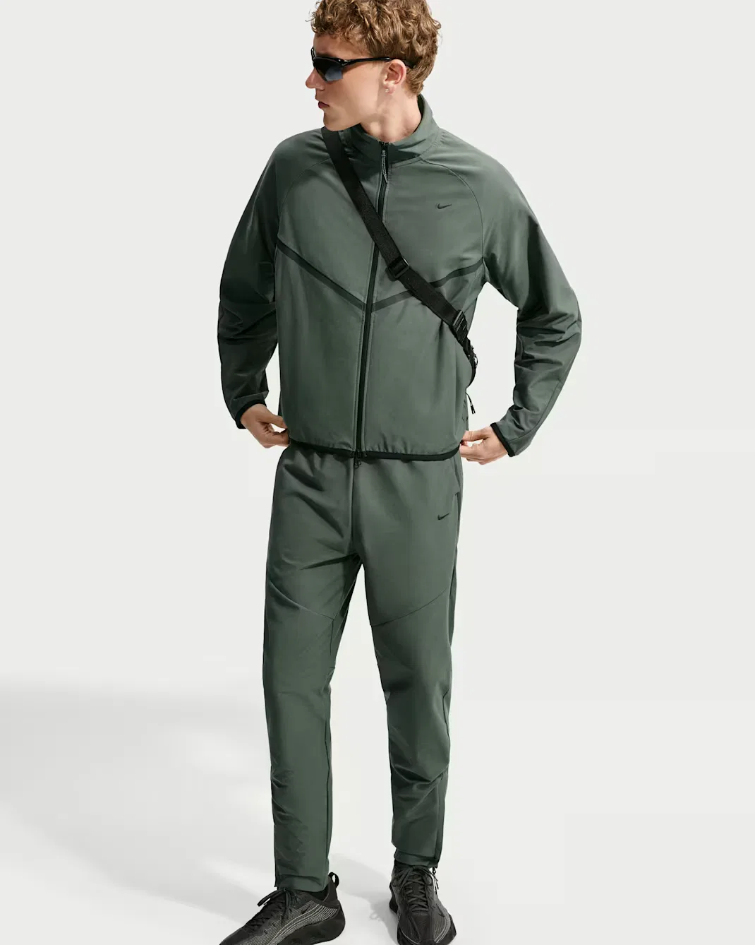 Мужские трикотажные брюки Dri-FIT Shori Nike Tech, Camo Green/Black — фото 4