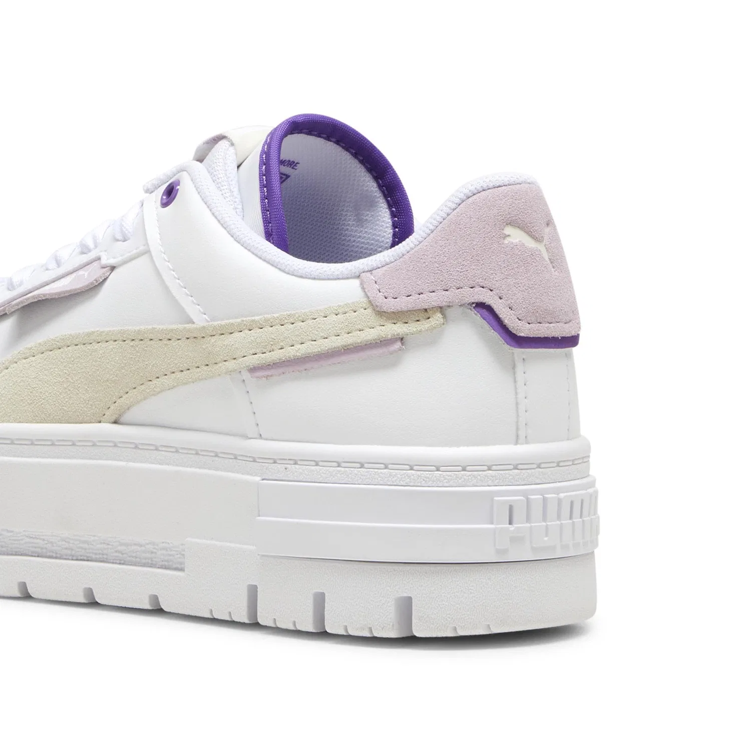 Детские кроссовки для девочек Puma Mayze Lth Jr, Mist D White Grapes — фото 2