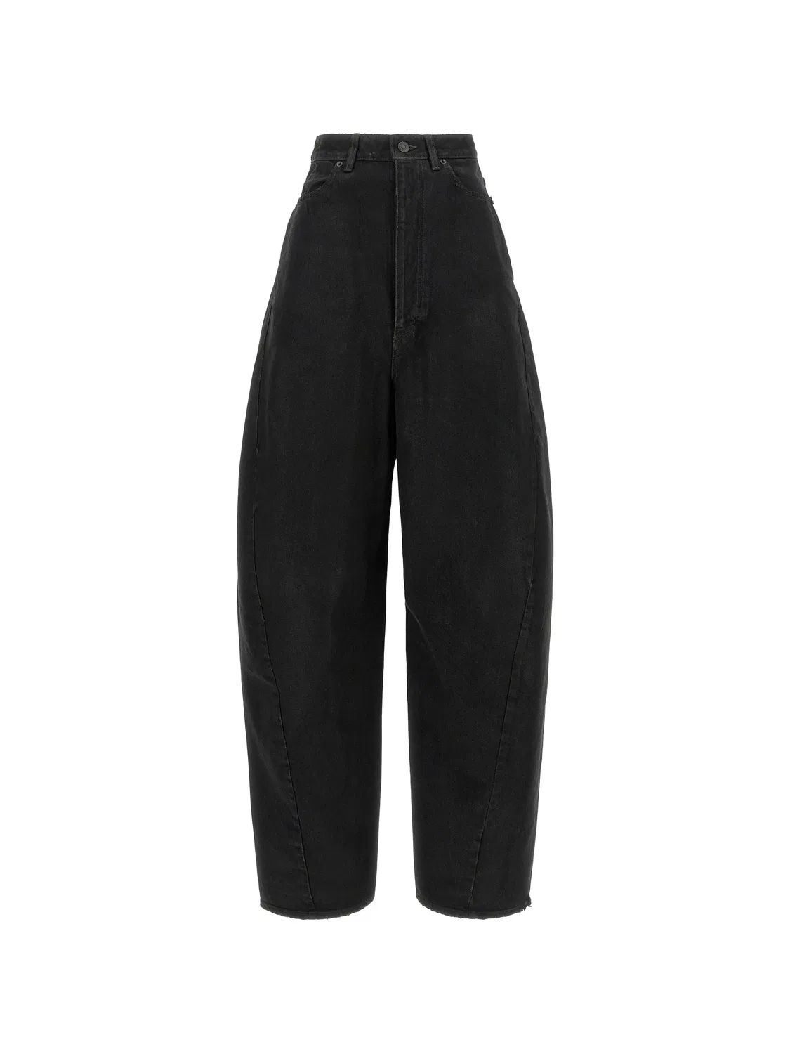 Широкие джинсы с потертостями Balenciaga, черный