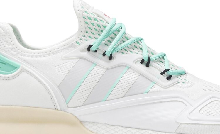 Кроссовки Adidas ZX 2K Boost 'Grey Hi-Res Green', серый — фото 3