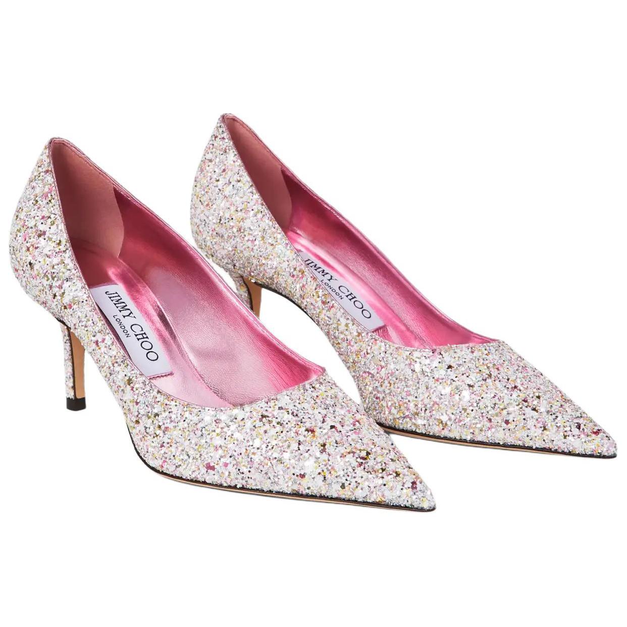 Женские розовые туфли на каблуке 6,5 см Jimmy Choo — фото 4