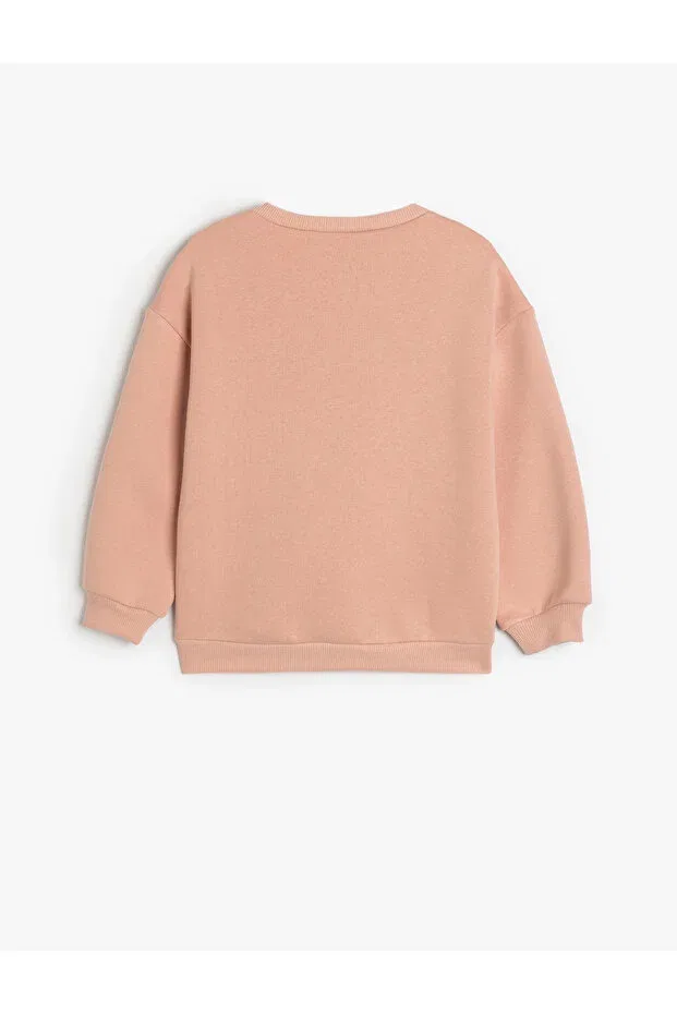 Детские свитшот для девочек хлопковый Looney Tunes Sweat Licensed Crew Neck Long Sleeve Koton, Rose — фото 2
